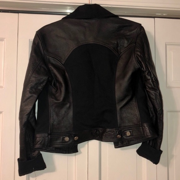 RARE MOSCHINO Vintage Leather Jacket - Picture 6 of 7